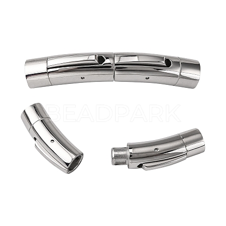 304 Stainless Steel Bayonet Clasps STAS-O114-053P-C-1