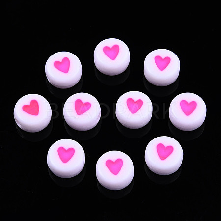 Opaque Acrylic Beads MACR-N008-57F-1