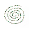 Handmade Glass Pearl Round Beaded Chains AJEW-SZ0002-40D-1