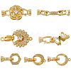 10 Sets 10 Styles Fold Over Clasp Sets FIND-FH0005-45-1
