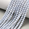 Grade AA Natural Blue Lace Agate Beads Strands G-F222-30-4mm-2