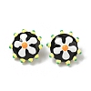 Baking Paint Glass Enamel Beads LAMP-S080-03F-1
