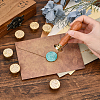 8Pcs 8 Style Wax Seal Brass Stamp Head DIY-SD0001-43-4