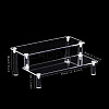 2-Tier Acrylic Action Figures Display Riser Stands PW-WG74712-09-1