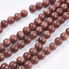 Synthetic Goldstone Bead Strands X-G-R193-04-8mm-1