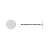 925 Sterling Silver Flat Pad Ear Stud Findings STER-A003-103C-3