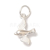 925 Sterling Silver Bird Charms with Jump Rings FIND-U013-03S-1