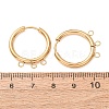 304 Stainless Steel Huggie Hoop Earring Findings STAS-D183-03C-G-2