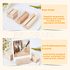   18Pcs 3 Style Cube & Rectangle & Column Pinewood Name Card Holder ODIS-PH0001-34-6