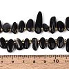 Natural Silver Sheen Obsidian Beads Strands G-Z091-A38-5