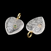 Natural Quartz Crystal Pendants G-D104-01G-08-2