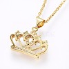 304 Stainless Steel Pendant Necklaces NJEW-H486-21G-2