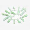 Electroplated Natural Quartz Crystal Beads Strands G-G890-A-08-2