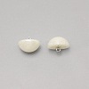 1-Hole Plastic Buttons BUTT-WH0022-06H-1