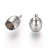 Tarnish Resistant 304 Stainless Steel Cord Ends STAS-P118-04-2