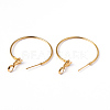 Brass Hoop Earrings EC108-1NFG-2