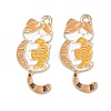 Alloy Enamel Pendants ENAM-A013-01A-G-1