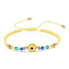 7Pcs 7 Colors Lampwork Evil Eye & Glass Beaded Bracelets Set BJEW-JB08367-5