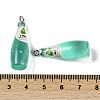 Transparent Resin Pendants RESI-D074-03B-3