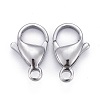 304 Stainless Steel Lobster Claw Clasps X-STAS-AB15-3