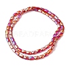Transparent Electroplate Glass Beads Strands X-EGLA-I017-03-AB01-2
