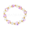 Glass Beaded Stretch Bracelets WGF21B9-05-1