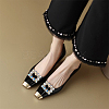 2Pcs Alloy & Glass Shoe Buckle Clips AJEW-WR0002-33-6