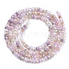 Electroplate Glass Beads Strands EGLA-S192-001B-B02-2