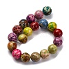 Dyed Natural Regalite/Imperial Jasper/Sea Sediment Jasper Beads Strands G-B124-C03-01-5