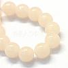 Baking Paint Imitation Jade Glass Round Bead Strands DGLA-Q021-10mm-41-2