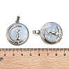 Opalite Flat Round Pendants X-FIND-A043-11P-3