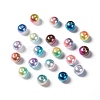 Rainbow ABS Plastic Imitation Pearl Beads X-OACR-Q174-3mm-M-1
