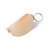Natural Seashell Nuggets Charms PALLOY-JF02841-4