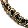 Handmade Dichroic Foil Glass Beads Strands DICH-U001-02H-3