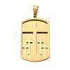 Easter 304 Stainless Steel Pendants STAS-E527-06G-1