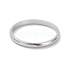 Non-Tarnish 2mm Polished Plain Dome Finger Ring for Girl Women LS-RJEW-C012-05F-P-2