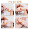 30Pcs 5 Colors Resin Scarf Clips BUTT-NB0001-86-3