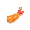 Fried Shrimp Alloy Enamel Pendants ENAM-P264-01E-G-3