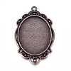 Tibetan Style Pendant Cabochon Settings LS-TIBEP-A22962-R-FF-1