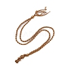 Braided Waxed Cord Empty Macrame Pouch Slider Necklace Making FIND-C061-01C-3