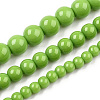 Opaque Solid Color Glass Beads Strands GLAA-T032-P6mm-06-4