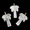 Natural Mixed Stone Carved Pendants G-C282-04-2