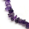 Natural Amethyst Chips Beads Strands G-P030-02-2