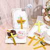 Acrylic Mirror Cake Toppers FIND-WH0152-206A-4