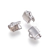 Tarnish Resistant 304 Stainless Steel Ribbon Crimp Ends LS-STAS-I097-091P-1