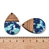 Resin and Walnut Pendants FIND-R051-15H-3