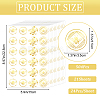 Gold Foil Self-adhesive Stickers DIY-WH20001-13G-2