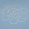 Brass Linking Rings KK-Y003-03K-S-3