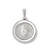 Brass Pave Natural White Shell Pendants KK-S522-06C-P-1