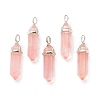 Watermelon Stone Glass Pointed Pendants X-G-M378-01P-A15-1